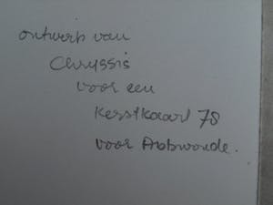 Chrysiis - Inkttekening , Ontwerp voor Kerstkaart 1978 + Boekje kopen? Bied vanaf 1!