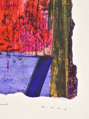 Jos Verwiel - Abstract rood II kopen? Bied vanaf 50!