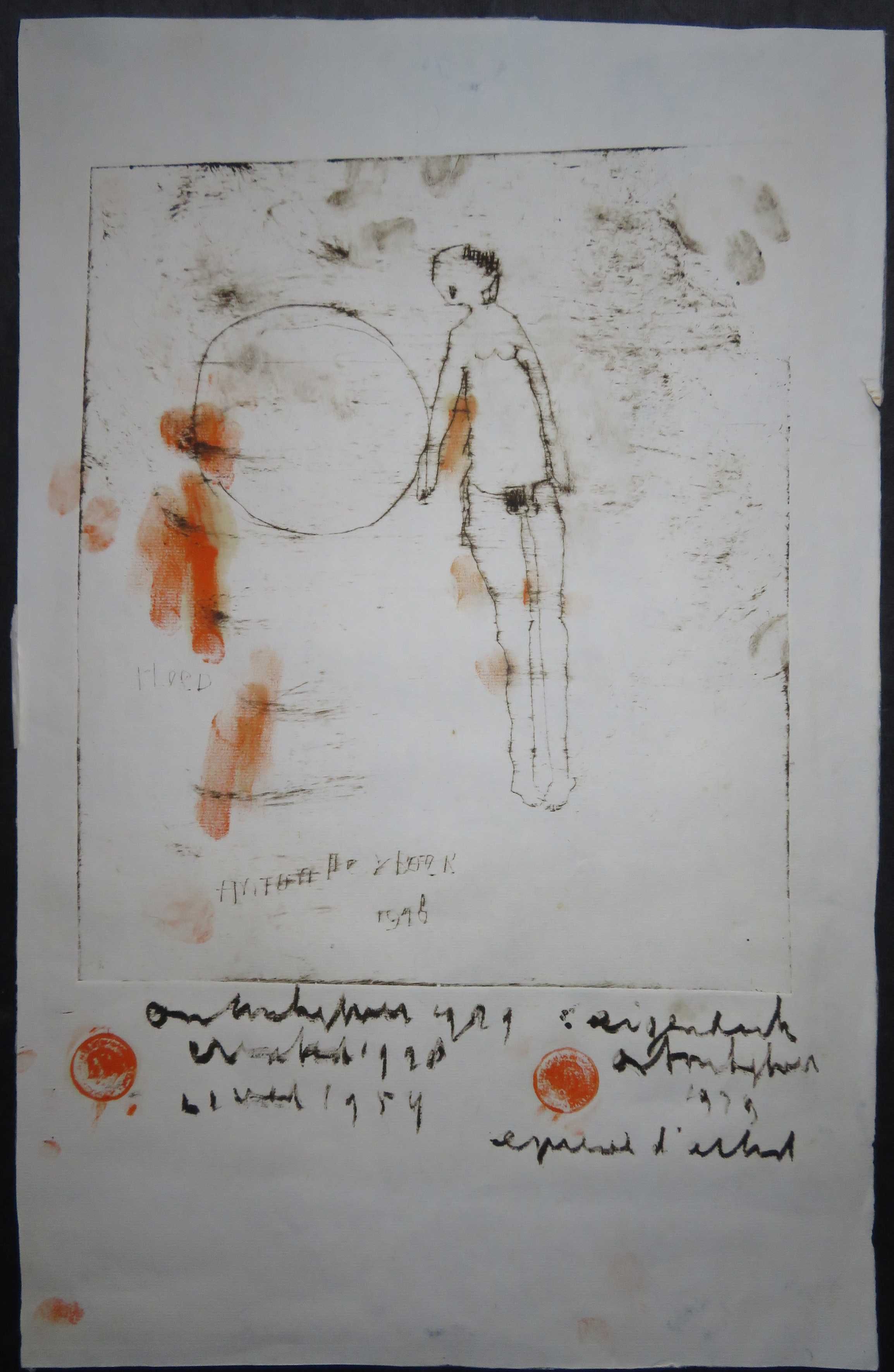 Anton Heyboer - Hoed (1948) verkocht voor € 250!