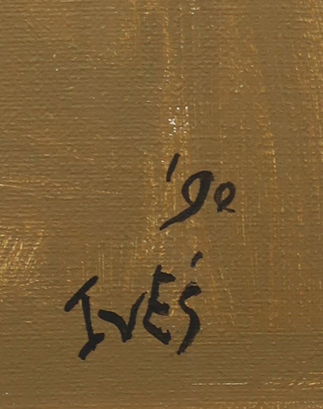 Iet van Es - Olieverf op doek, Zonder titel - Ingelijst kopen? Bied vanaf 200!