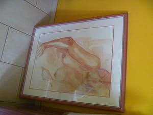 Niet of onleesbaar gesigneerd - aquarel van naakte vrouw - geparagrafeerd WB kopen? Bied vanaf 1!