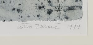 Wim Zurne - Gemengde techniek op papier, Geknield naakt - Ingelijst kopen? Bied vanaf 35!