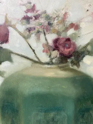 Pieter Knorr - Gemberpot met rozen kopen? Bied vanaf 4500!