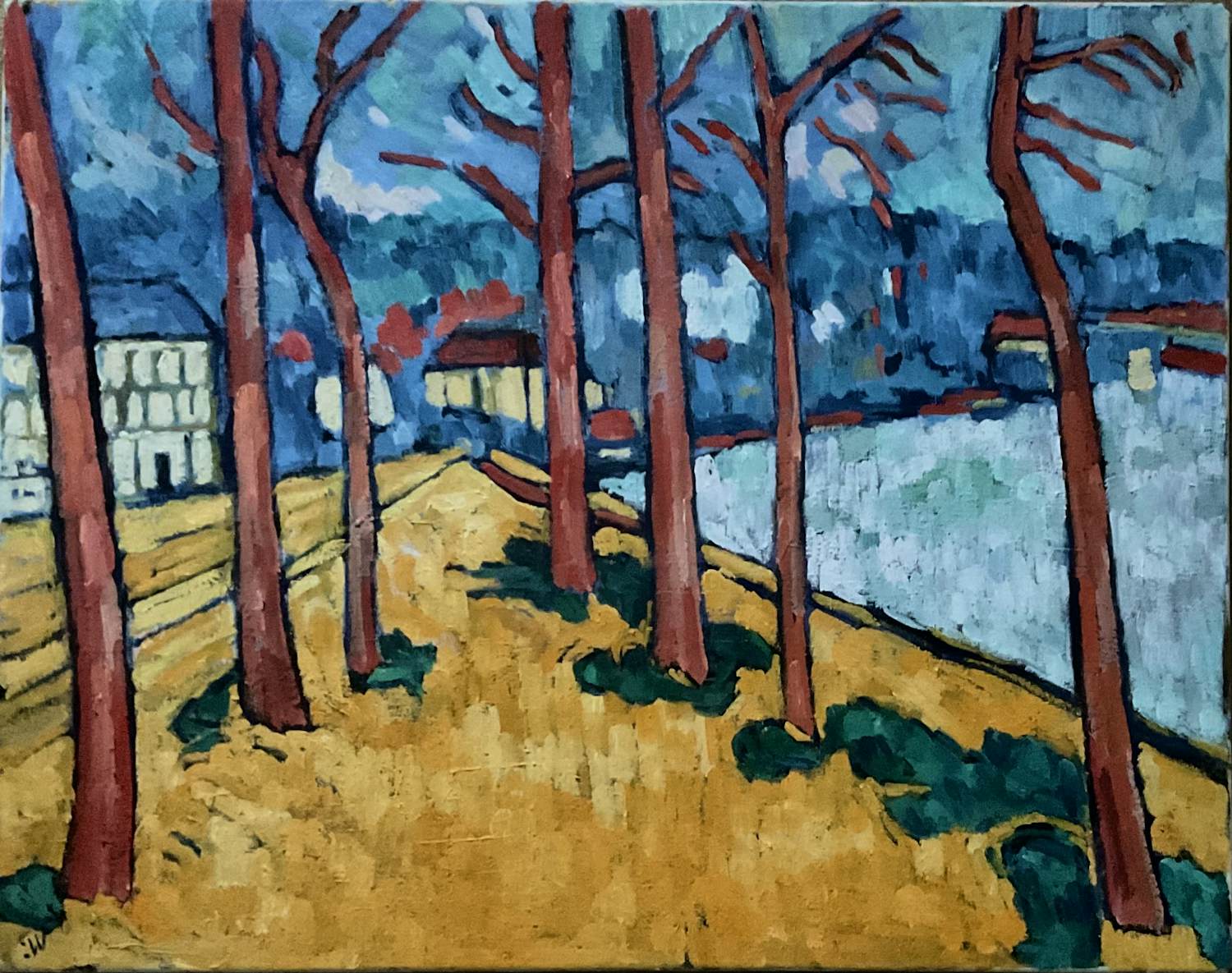 Jan Willem Versteeg - La Seine, l’hiver à Bougival kopen? Bied vanaf 230!