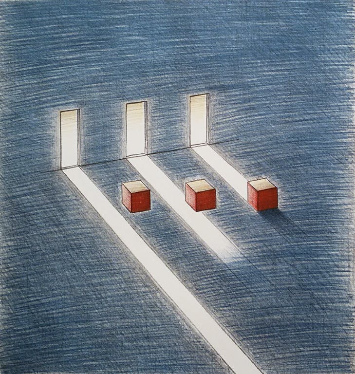 Jeroen Henneman - Jeroen Henneman - Kubus, litho (laatste keer) verkocht voor € 95!