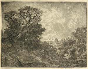 Gerrit de Jong - Ets, De Heuvel verkocht voor € 35!