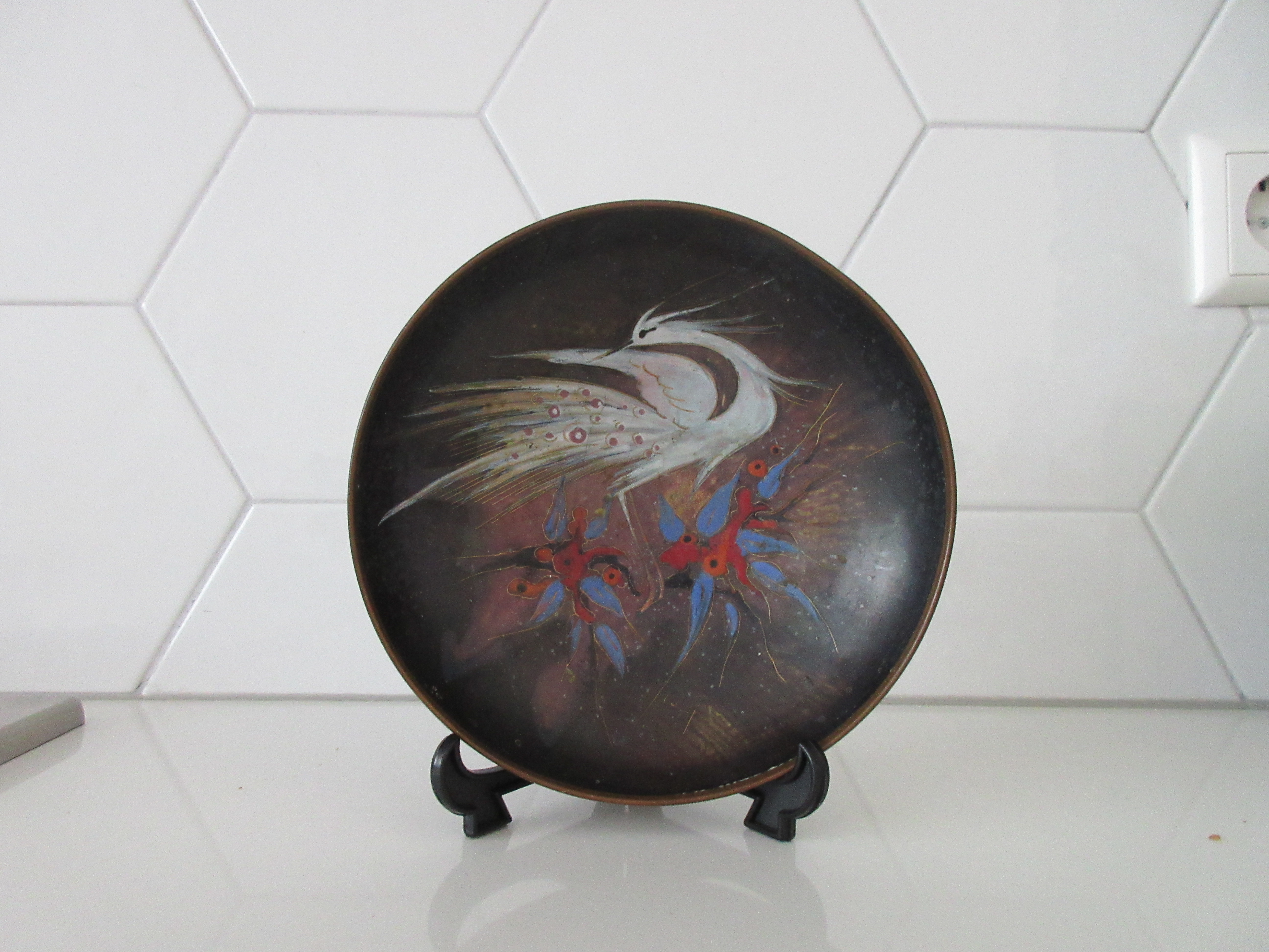 Amp Smit - Kunstemaille koperen bordje van Sagitta Maastricht kopen? Bied vanaf 15!