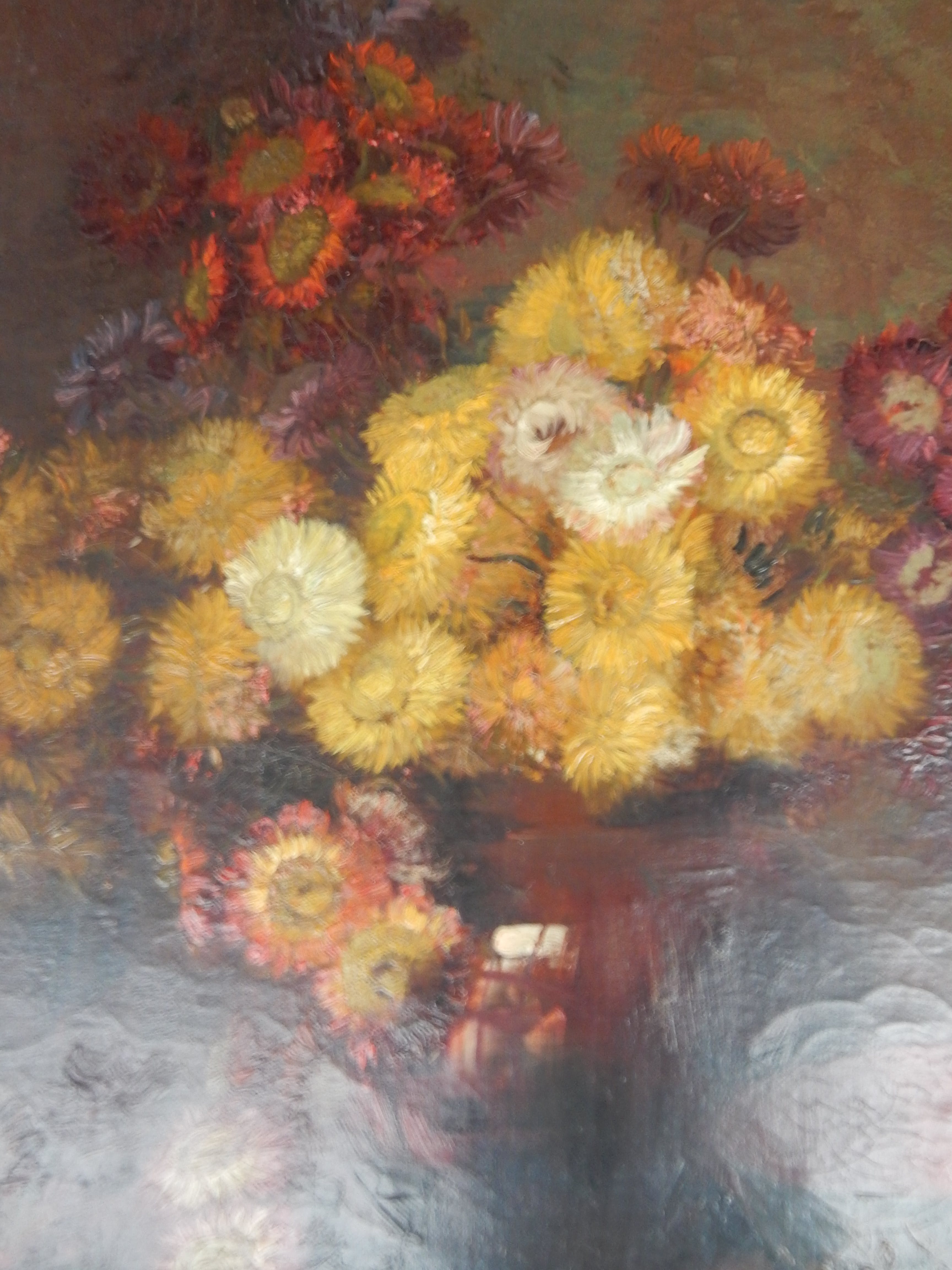 Julien Stappers - bloemen in vaas met kom verkocht voor € 175!