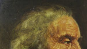 Victor van Neer - Olieverf op doek, Portret van oude man en profil - Ingelijst kopen? Bied vanaf 1!