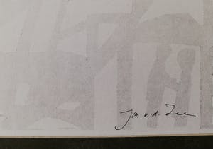 Jan van der Zee - Abstracte houtsnede kopen? Bied vanaf 150!