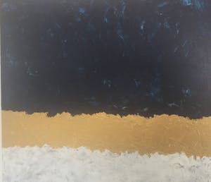 John Foppen - Symphony in D. Blue + Wh. + Gold........# K 05. XL . GROOT. kopen? Bied vanaf 189!