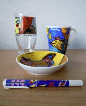 Corneille - Schaaltje - beker- glas en vulpen kopen? Bied vanaf 15!