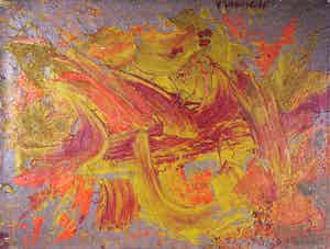 Alfonso Frasnedi - Olieverf op doek, Abstracte Compositie verkocht voor € 100!