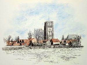 Frans Room - Lot van 15 originele tekeningen - Bakens en boeien Zuid Holland kopen? Bied vanaf 150!