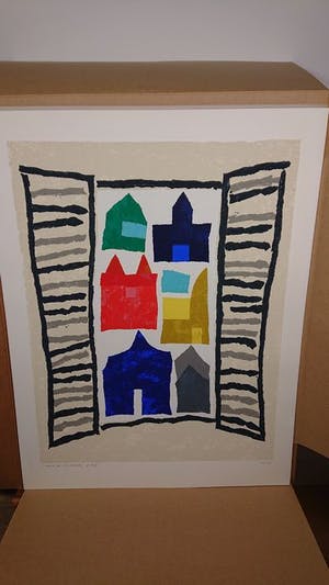 Harrie Gerritz - Fraai en kleurrijk werk van de hand van Harrie Gerritz. kopen? Bied vanaf 90!