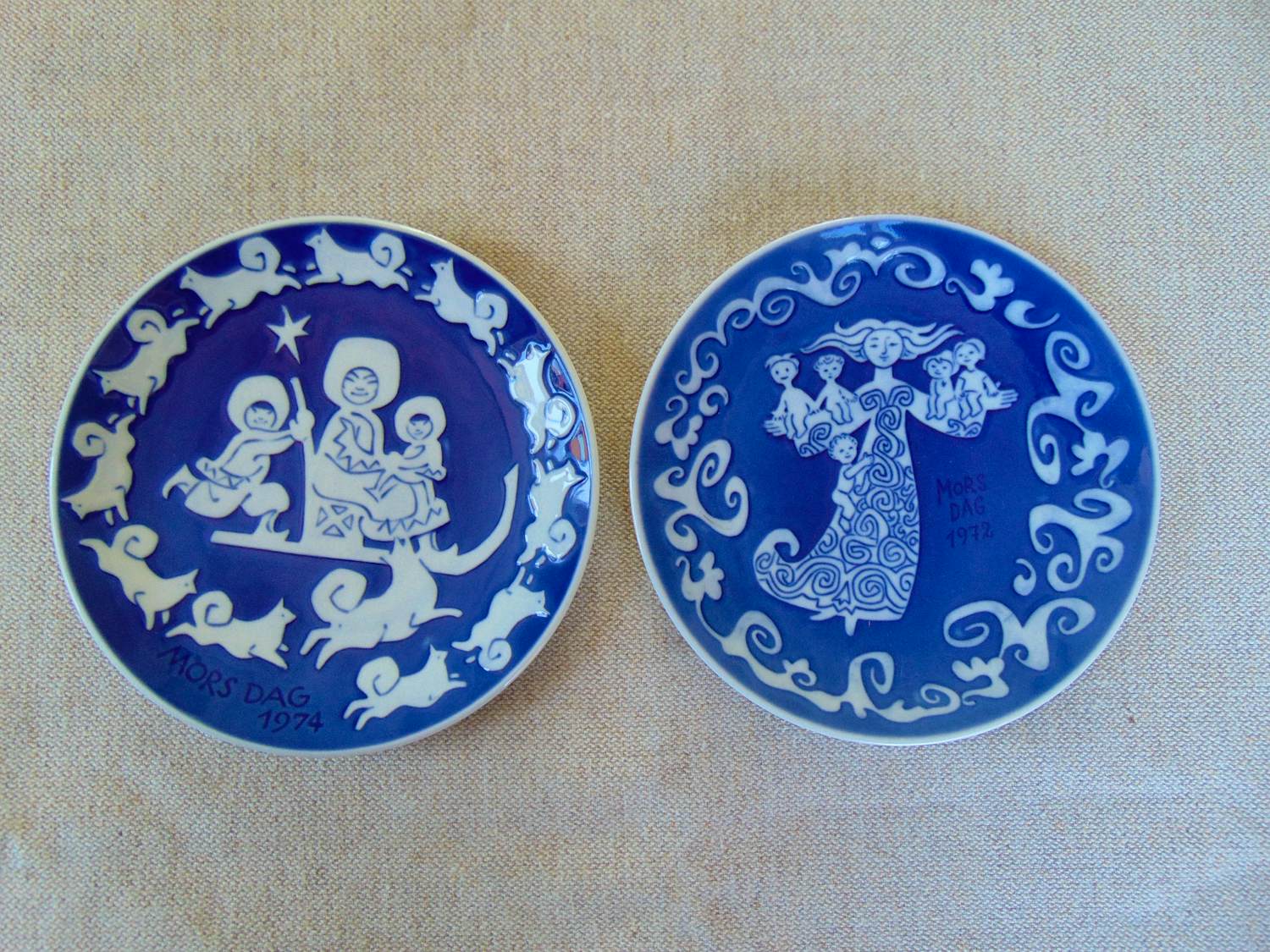 Royal Copenhagen - Mors dag 1972 en 1974 kopen? Bied vanaf 38!