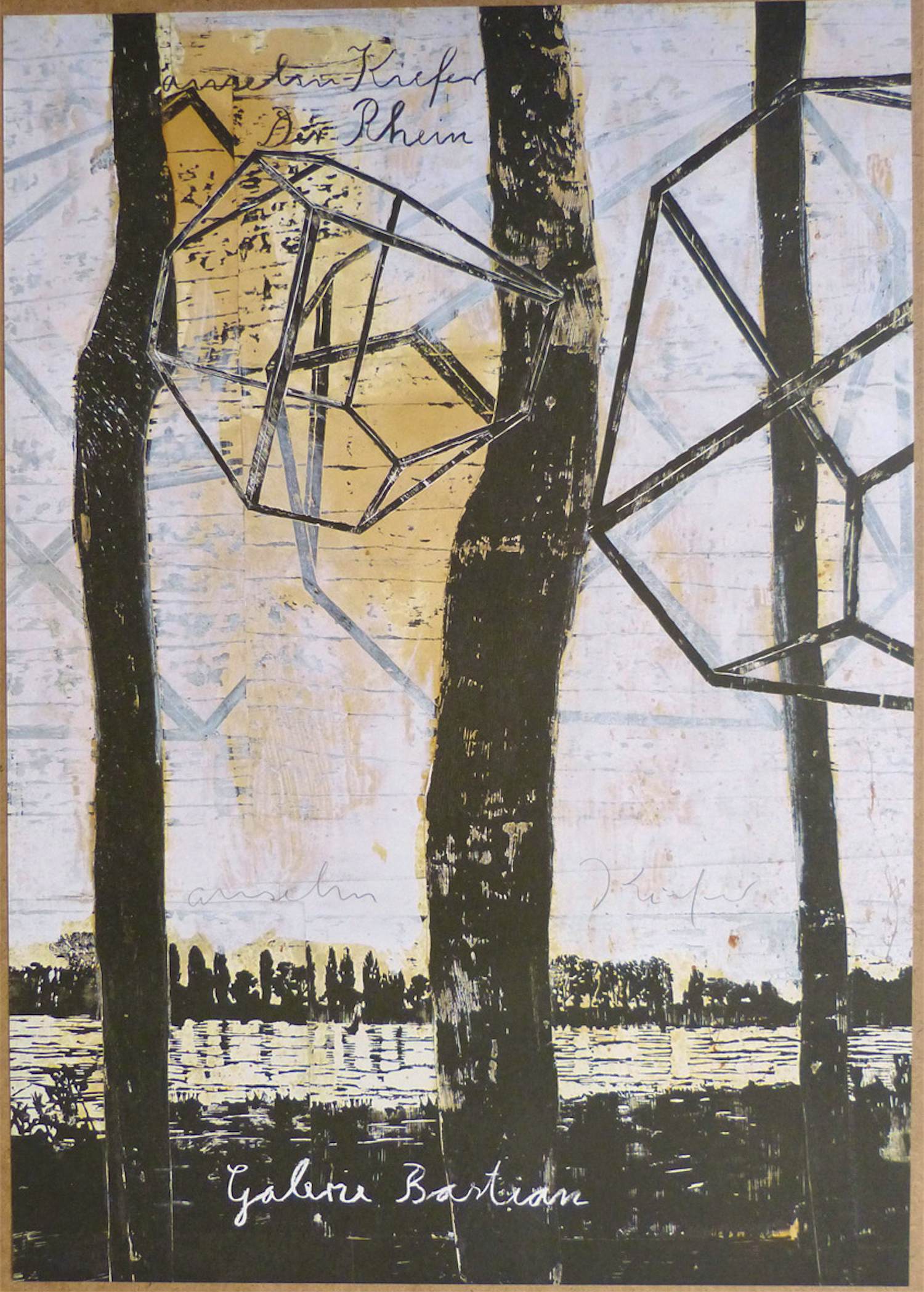 Anselm Kiefer - handsigniert - Der Rhein - Galerie Bastian Berlin 2013 - limitiert verkocht voor € 360!
