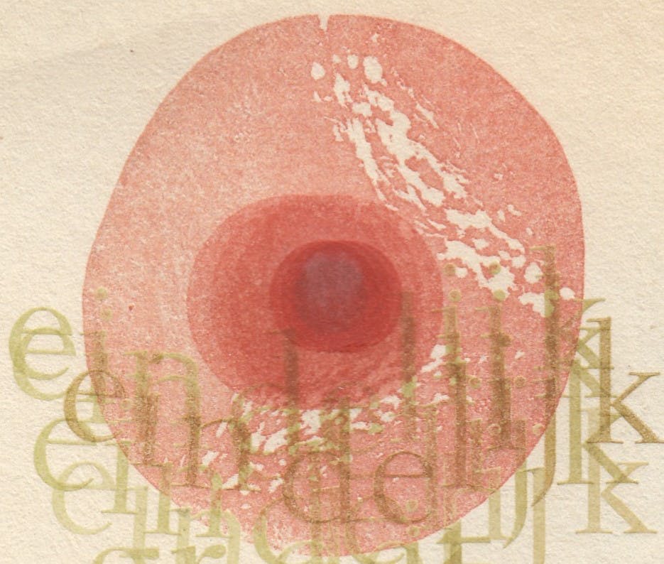 Emile Puettmann - Typografische Lithografie - TANDEM E SPINIS ROSA - 1973 kopen? Bied vanaf 1!