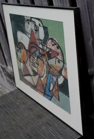 Corneille - Ingelijste zeefdruk: Visages - 1987 kopen? Bied vanaf 499!