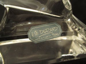 Niet of onleesbaar gesigneerd - J.G.Durand, Frankrijk - kristallen eend kopen? Bied vanaf 1!