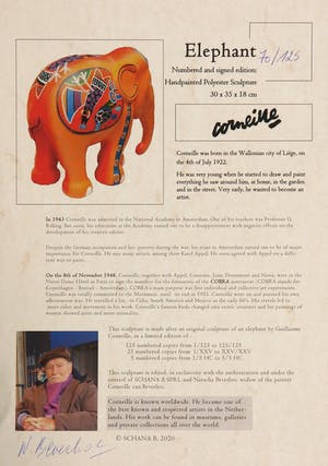 Corneille - Acryl op polyester, Elephant Parade kopen? Bied vanaf 550!