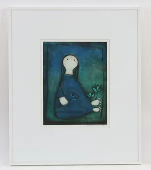 Gerda Smit - Kleurenets: Meisje met bloem - 1997 kopen? Bied vanaf 149!