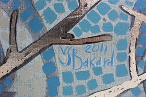 Valentin Bakardjiev - Olieverf op doek: Grasmus op gestilleerde achtergrond - 2010 kopen? Bied vanaf 225!