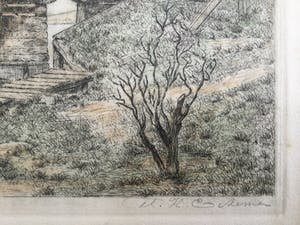 Harmen Eikema - gekleurde ets | Jaagpad a/d Schinkel (situatie ca. 1920-1925) kopen? Bied vanaf 29!