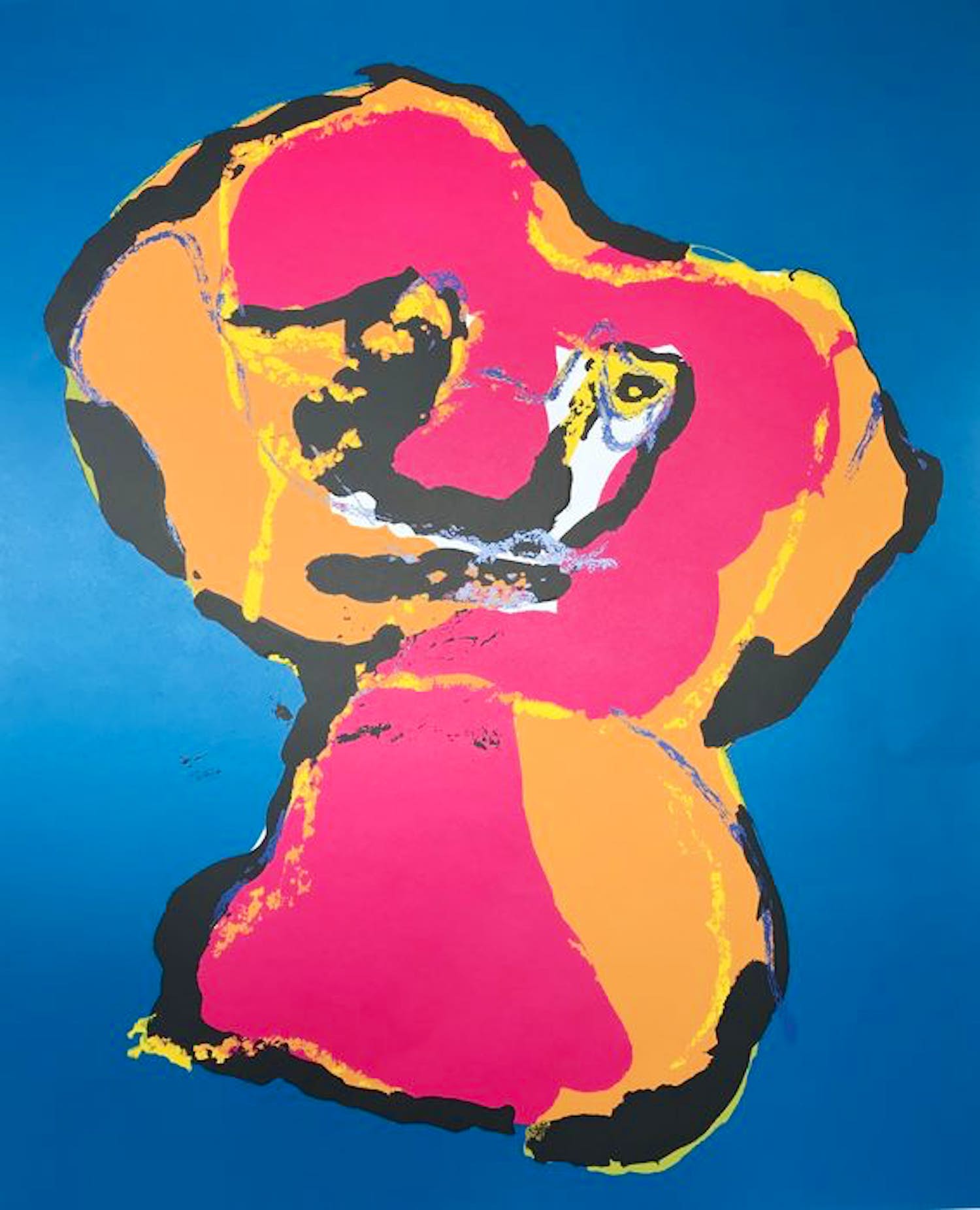 Karel Appel - Zeefdruk, Titel "Animal". uit 1970 . kopen? Bied vanaf 100!