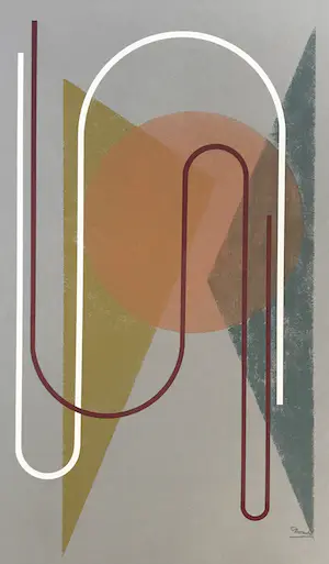 AcheterCesar Domela - Geometrische abstractie - Kleurenlitho - 66x50cm - Gesigneerd - 19/100? Enchérissez de 125!