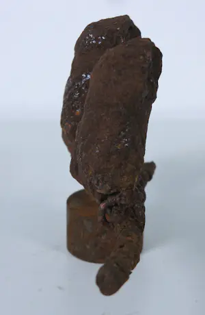 Paul Beckers - Drie sculpturen van ijzer en terracotta, Vogels (Ibis, Oehoe en uiltjes) + boek! kopen? Bied vanaf 250!