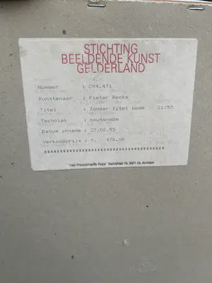 Pieter Becks - Zonder titel boom kopen? Bied vanaf 25!