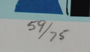 Sam Middleton - Zeefdruk: Blues manuscript - 1999 kopen? Bied vanaf 95!