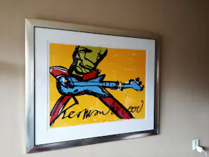 Herman Brood - Zeefdruk, titel, "Yellow Guitar Man" kopen? Bied vanaf 425!
