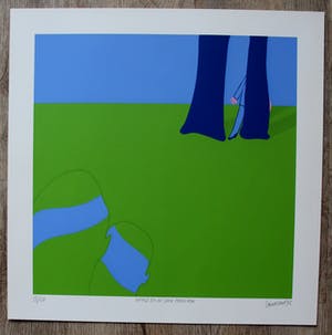 Hans Landsaat - Portfoliomap van vier zeefdrukken: Witold i ja - 1972 kopen? Bied vanaf 250!