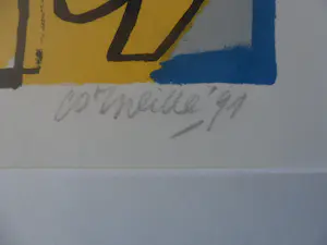 Corneille - Litho. Femmes et Oiseau - 1991 - 73/200 - Ingelijst kopen? Bied vanaf 225!