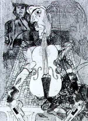 Pieter Drift - Ets: Sex & Violins - 1990 verkocht voor € 45!