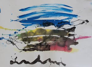 Anton Heyboer - Abstracte compositie kopen? Bied vanaf 100!