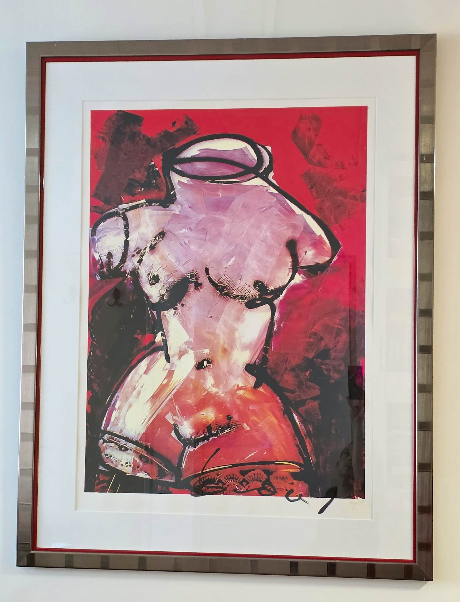 Herman Brood - Torso Red - 120/125 - Handgesigneerd kopen? Bied vanaf 650!