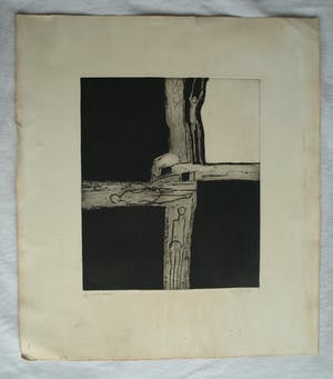 Buy Rien van den Brink - Ets en aquatint , Drie-Kwart - 1976? Bid from 25!