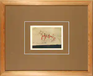 Joseph Beuys - Gesigneerde postkaart - Ingelijst verkocht voor € 1!