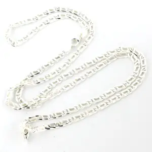 Zilveren valkenoog schakel collier – 60 cm lang - 11.6 gram kopen? Bied vanaf 75!