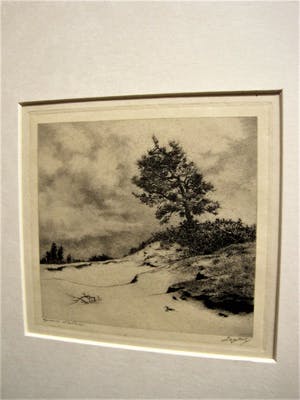 Dirk Harting - Meesterlijk Etser - Willink van Collenprijs 1913 - "Duinlandschap" gesigneerd kopen? Bied vanaf 10!