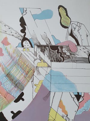 Hannes Postma - Kleurenlitho: 'Lay out for Pandora' - 1967 kopen? Bied vanaf 45!