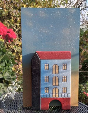 Niet of onleesbaar gesigneerd - Stenen Grachtenpand, unicum kopen? Bied vanaf 1!