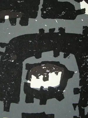 Raoul Ubac - Abstracte compositie - 1958 - Originele gegraveerde leisteenafdruk - Mourlot kopen? Bied vanaf 80!