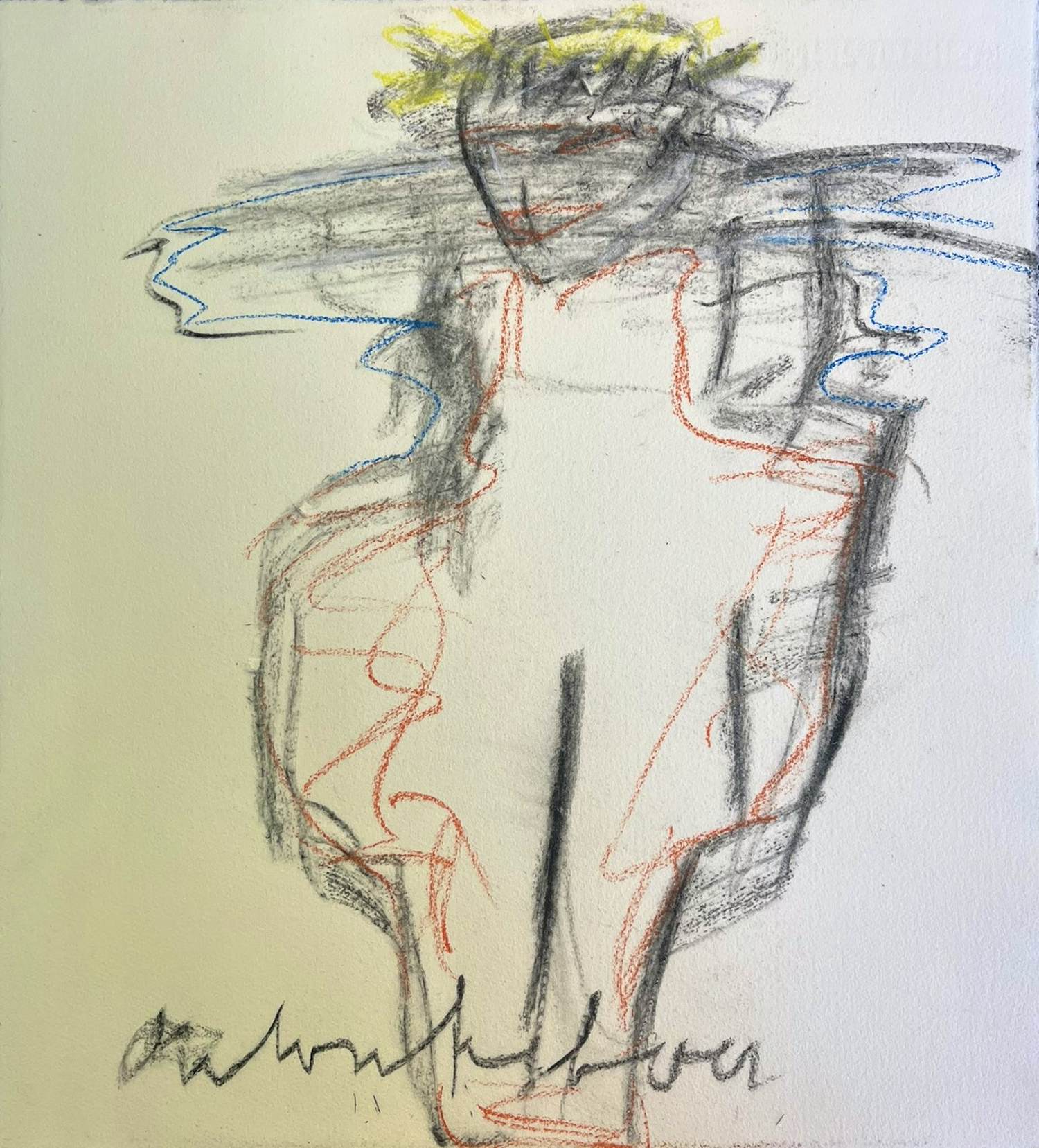 Anton Heyboer - Pastel van een vrouwfiguur kopen? Bied vanaf 90!