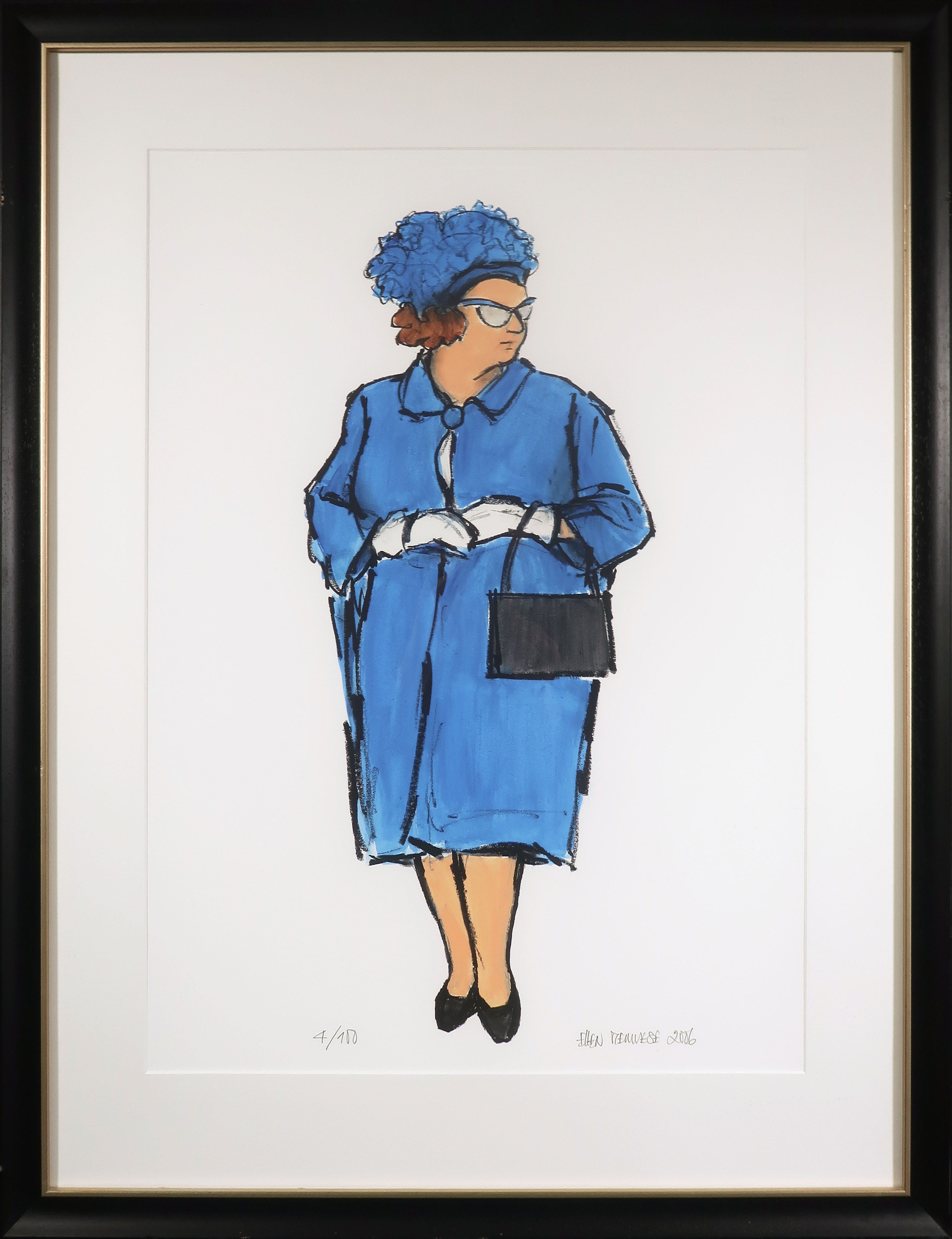 Ellen Meuwese - Giclée, Juliana - Ingelijst verkocht voor € 50!