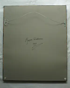 Jasper Wiedeman - Ingelijste foto , barietprint , Anjer – 1993 - Lijst, 66 x 56 cm. kopen? Bied vanaf 125!