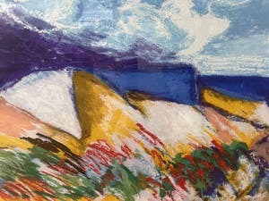 Jan Cremer - Zeefdruk, La Montagne Saint Victoire - Ingelijst - Nr 55 kopen? Bied vanaf 245!